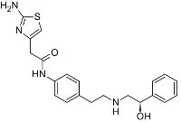 Mirabegron Structural formula of mirabegron